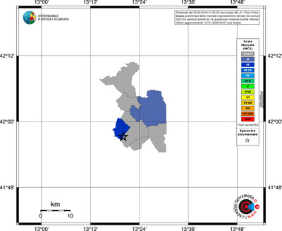 Mappa MCS - territori comuni
