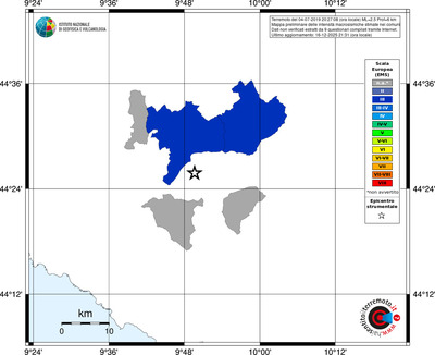 Mappa EMS - territori comuni