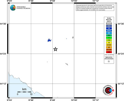 Mappa MCS - territori località