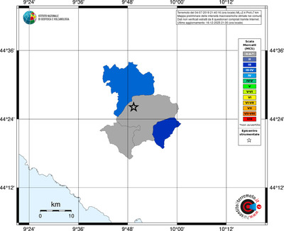 Mappa MCS - territori comuni