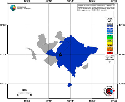 Mappa EMS - territori comuni