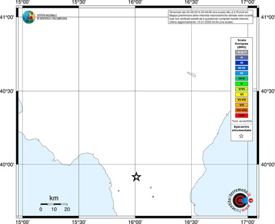 Mappa EMS - territori località