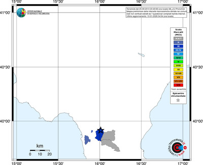 Mappa MCS - territori comuni