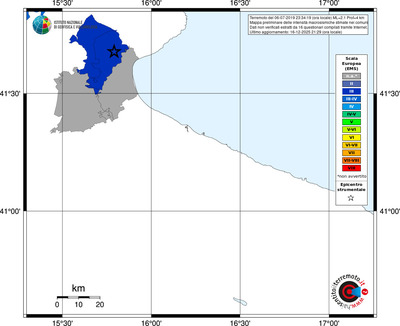 Mappa EMS - territori comuni