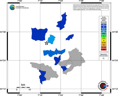 Mappa EMS - territori comuni