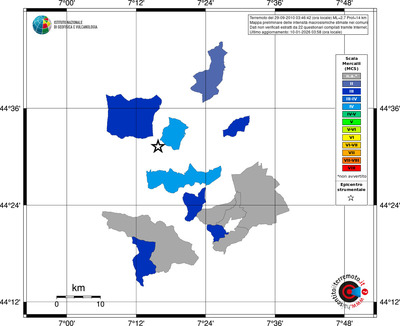 Mappa MCS - territori comuni
