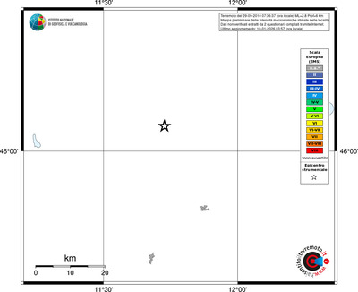 Mappa EMS - territori località