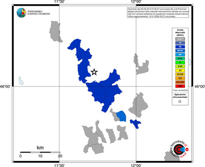 Mappa MCS - territori comuni