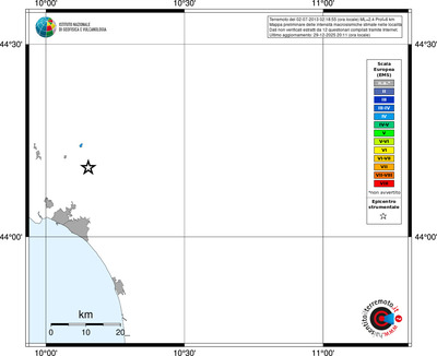 Mappa EMS - territori località