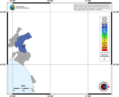 Mappa MCS - territori comuni