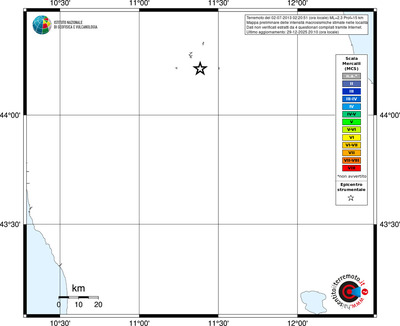 Mappa MCS - territori località