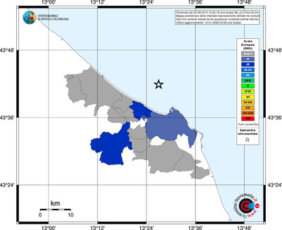 Mappa EMS - territori comuni