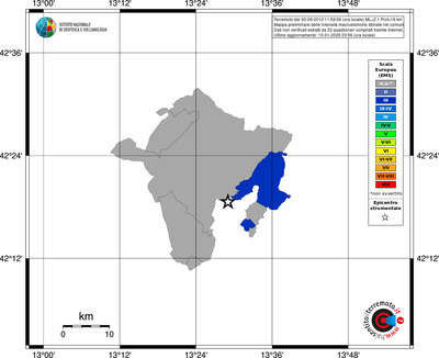 Mappa EMS - territori comuni