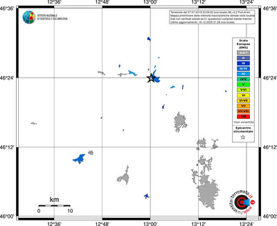 Mappa EMS - territori località