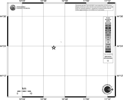 Mappa EMS - territori località