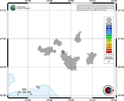Mappa EMS - territori comuni