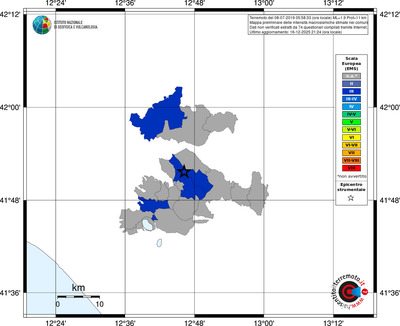 Mappa EMS - territori comuni