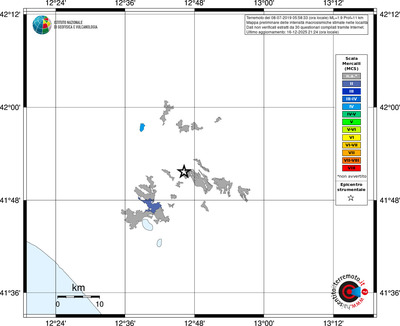 Mappa MCS - territori località