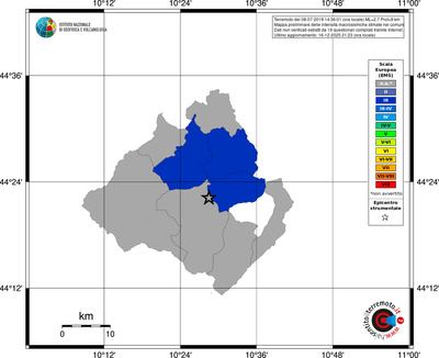 Mappa EMS - territori comuni