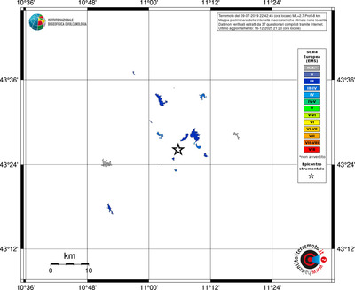 Mappa EMS - territori località