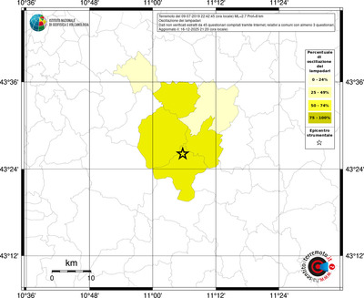 Mappa territorio comunale con almeno 3 questionari