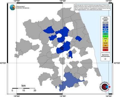 Mappa EMS - territori comuni