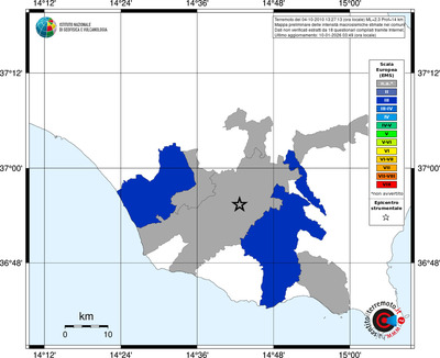Mappa EMS - territori comuni