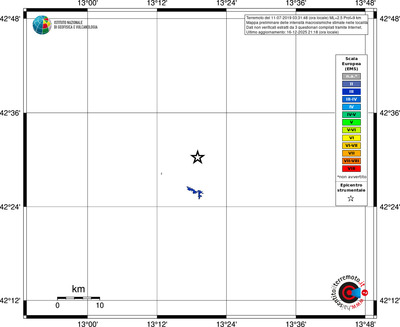 Mappa EMS - territori località