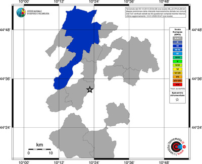 Mappa EMS - territori comuni