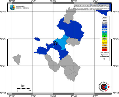 Mappa EMS - territori comuni