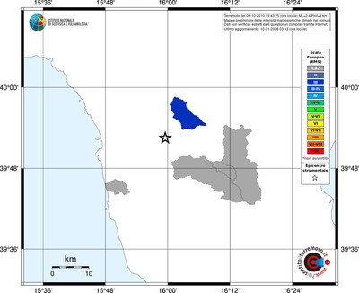 Mappa EMS - territori comuni