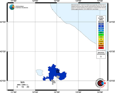 Mappa EMS - territori comuni
