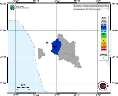 Mappa EMS - territori comuni