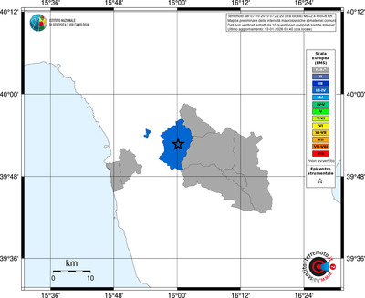 Mappa EMS - territori comuni