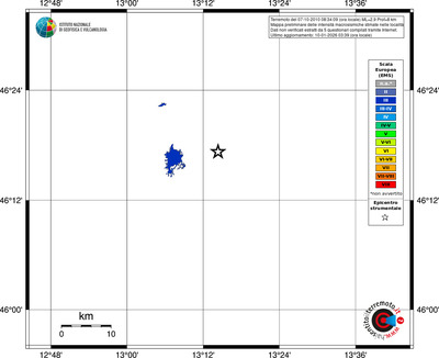 Mappa EMS - territori località