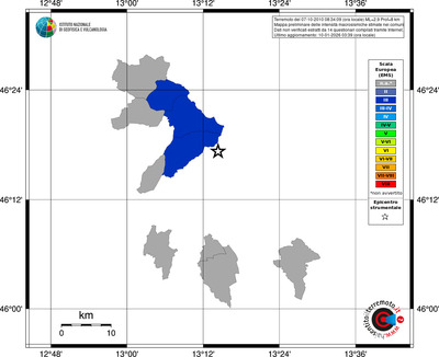 Mappa EMS - territori comuni