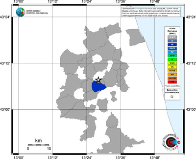 Mappa EMS - territori comuni