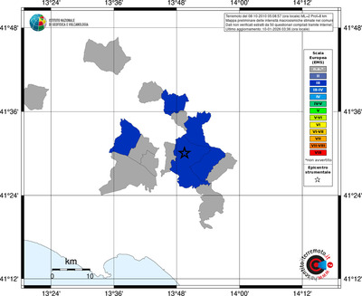 Mappa EMS - territori comuni