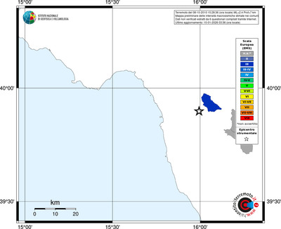 Mappa EMS - territori comuni