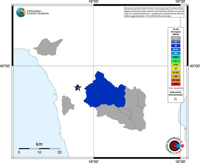 Mappa EMS - territori comuni