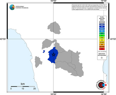 Mappa MCS - territori comuni