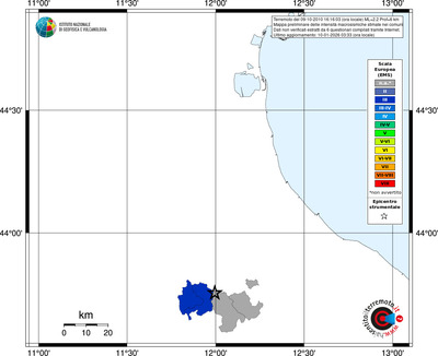 Mappa EMS - territori comuni