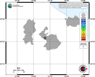 Mappa MCS - territori comuni