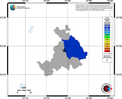 Mappa EMS - territori comuni