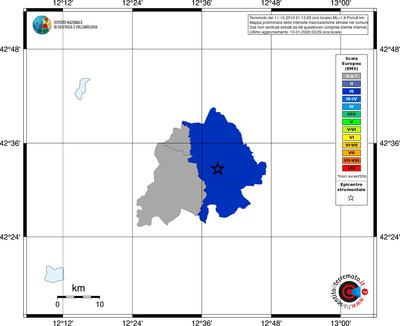 Mappa EMS - territori comuni