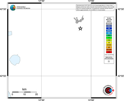 Mappa MCS - territori località