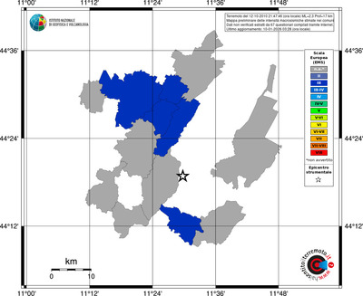Mappa EMS - territori comuni