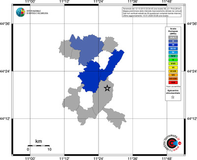 Mappa EMS - territori comuni