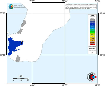 Mappa EMS - territori comuni