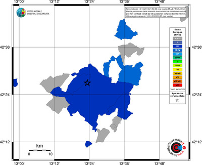 Mappa EMS - territori comuni